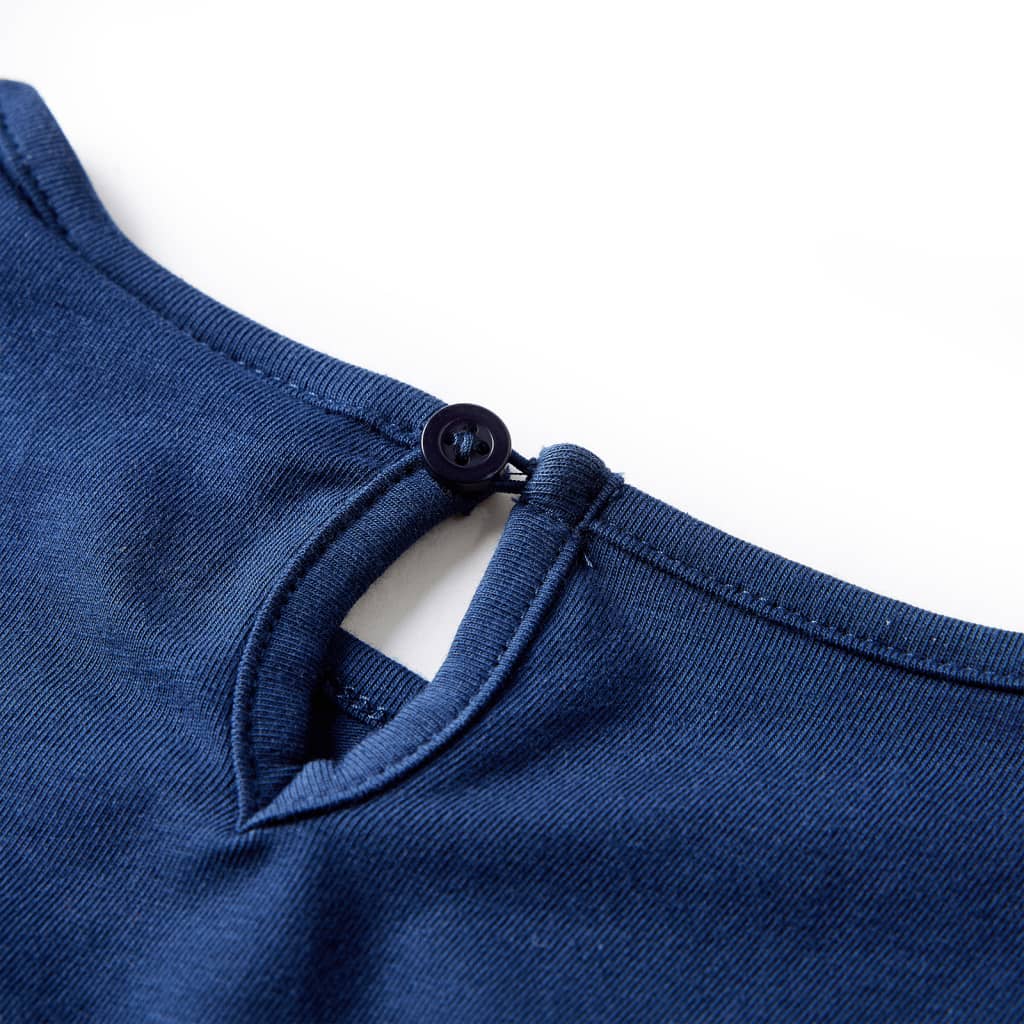 Kindershirt met lange mouwen 116 marineblauw is nu te koop bij PeponiXL, paradijselijk wonen!