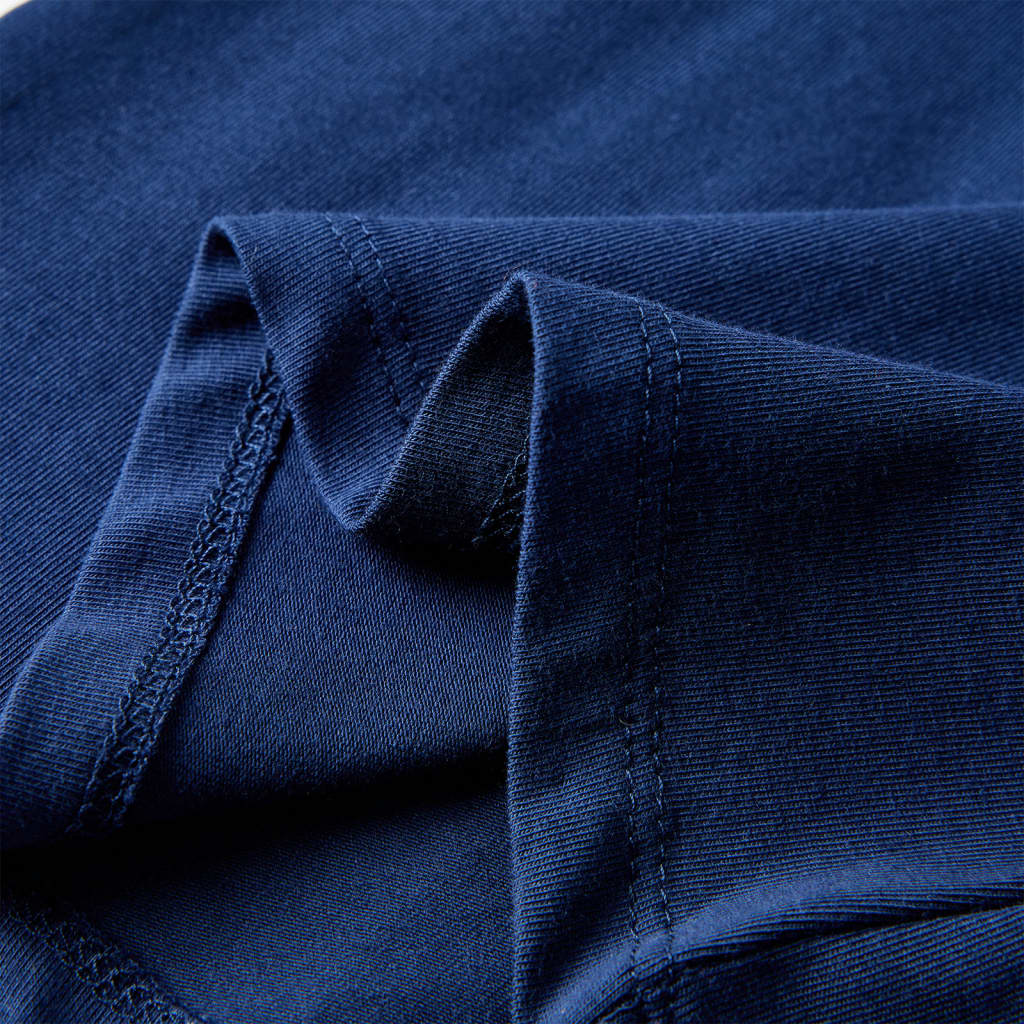 Kindershirt met lange mouwen 140 marineblauw is nu te koop bij PeponiXL, paradijselijk wonen!