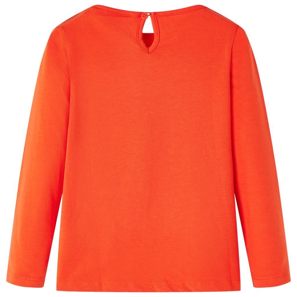 Kindershirt met lange mouwen 116 donkeroranje is nu te koop bij PeponiXL, paradijselijk wonen!