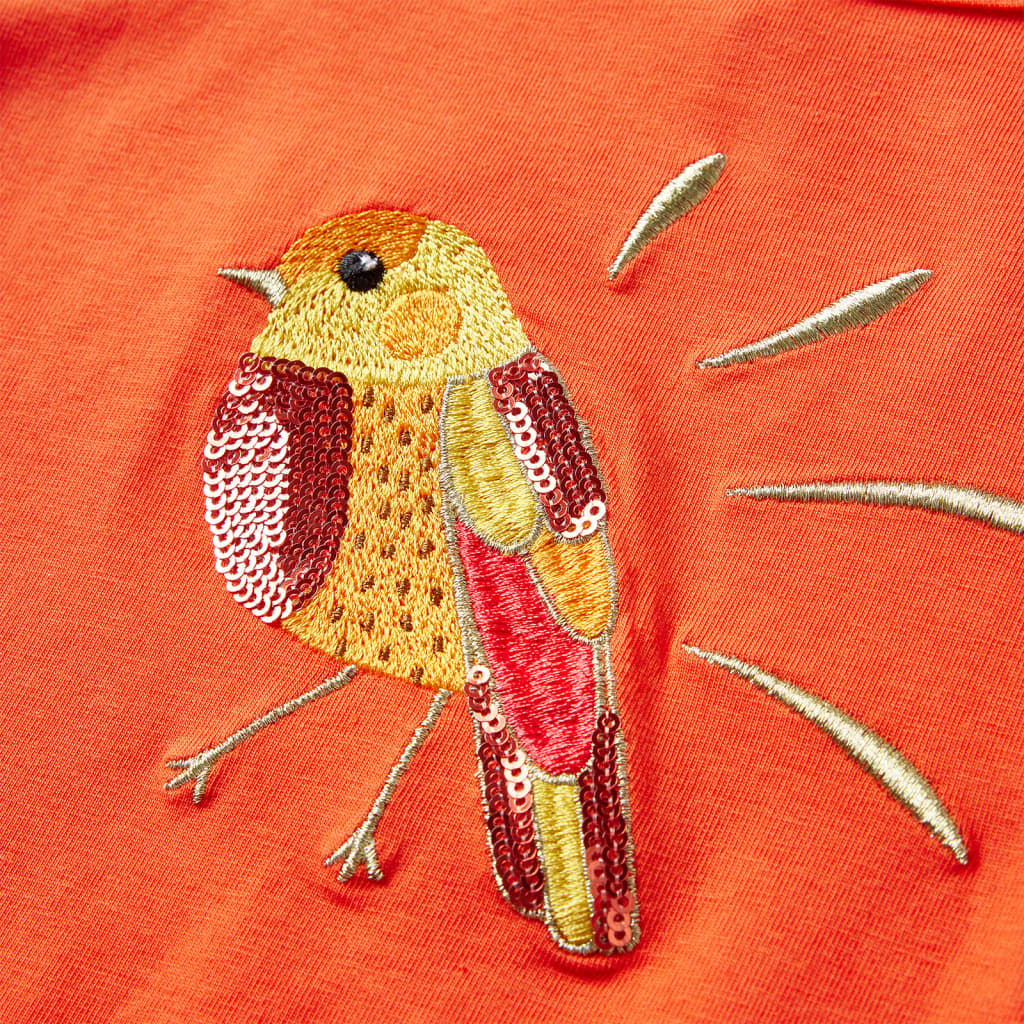 Kindershirt met lange mouwen 116 donkeroranje is nu te koop bij PeponiXL, paradijselijk wonen!