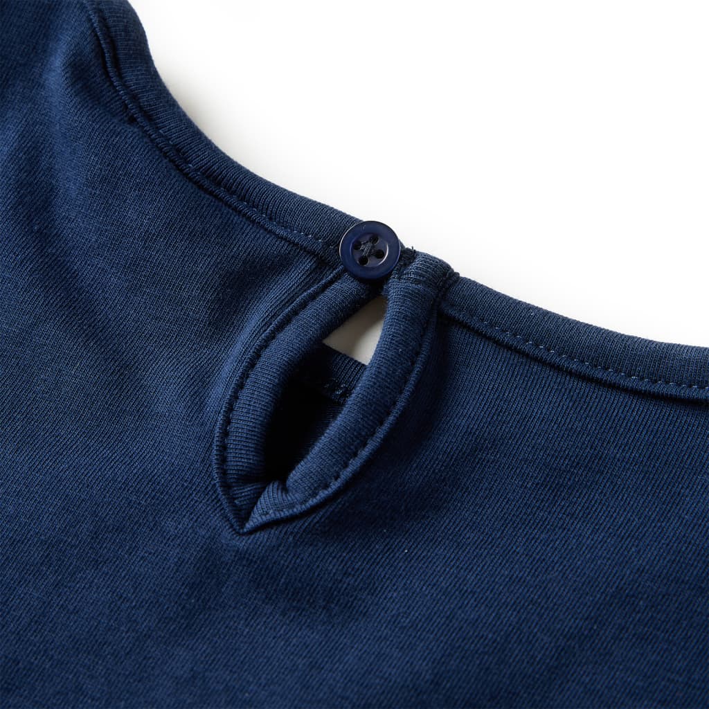 Kindershirt met lange mouwen 116 marineblauw is nu te koop bij PeponiXL, paradijselijk wonen!