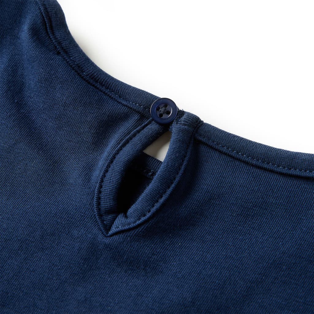 Kindershirt met lange mouwen 128 marineblauw is nu te koop bij PeponiXL, paradijselijk wonen!
