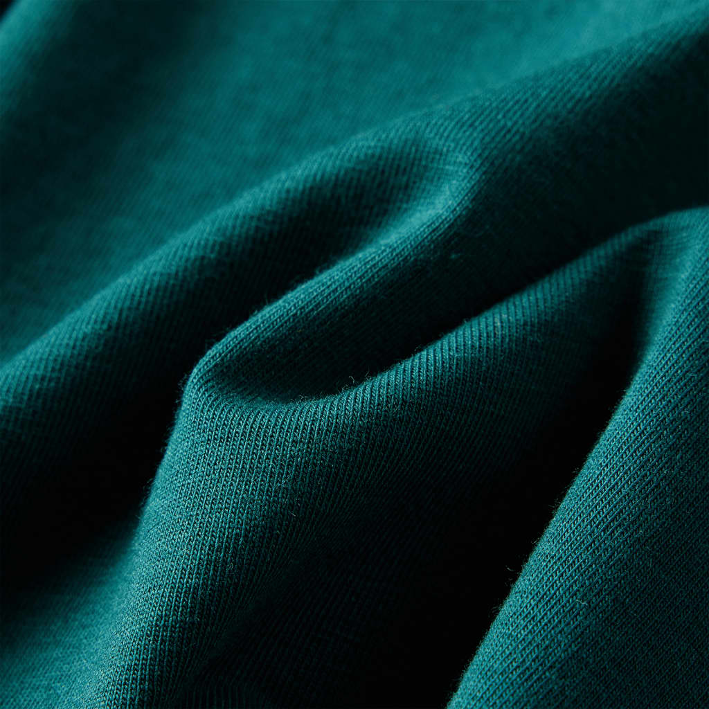 Kindershirt met lange mouwen 104 donkergroen is nu te koop bij PeponiXL, paradijselijk wonen!