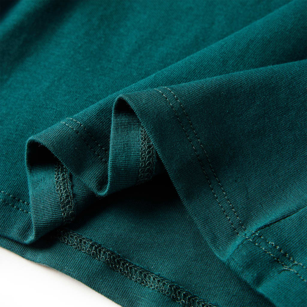 Kindershirt met lange mouwen 128 donkergroen is nu te koop bij PeponiXL, paradijselijk wonen!