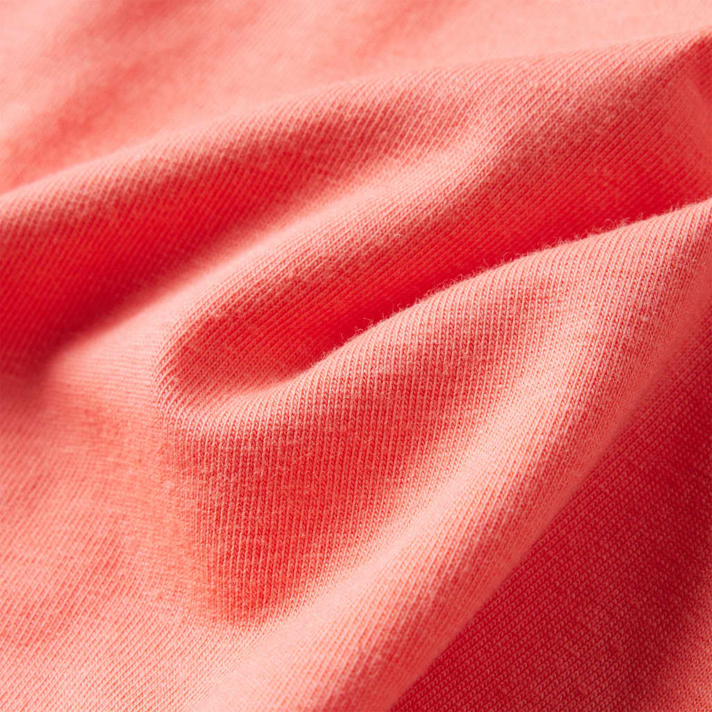 Kindershirt met lange mouwen 104 koraalkleurig is nu te koop bij PeponiXL, paradijselijk wonen!