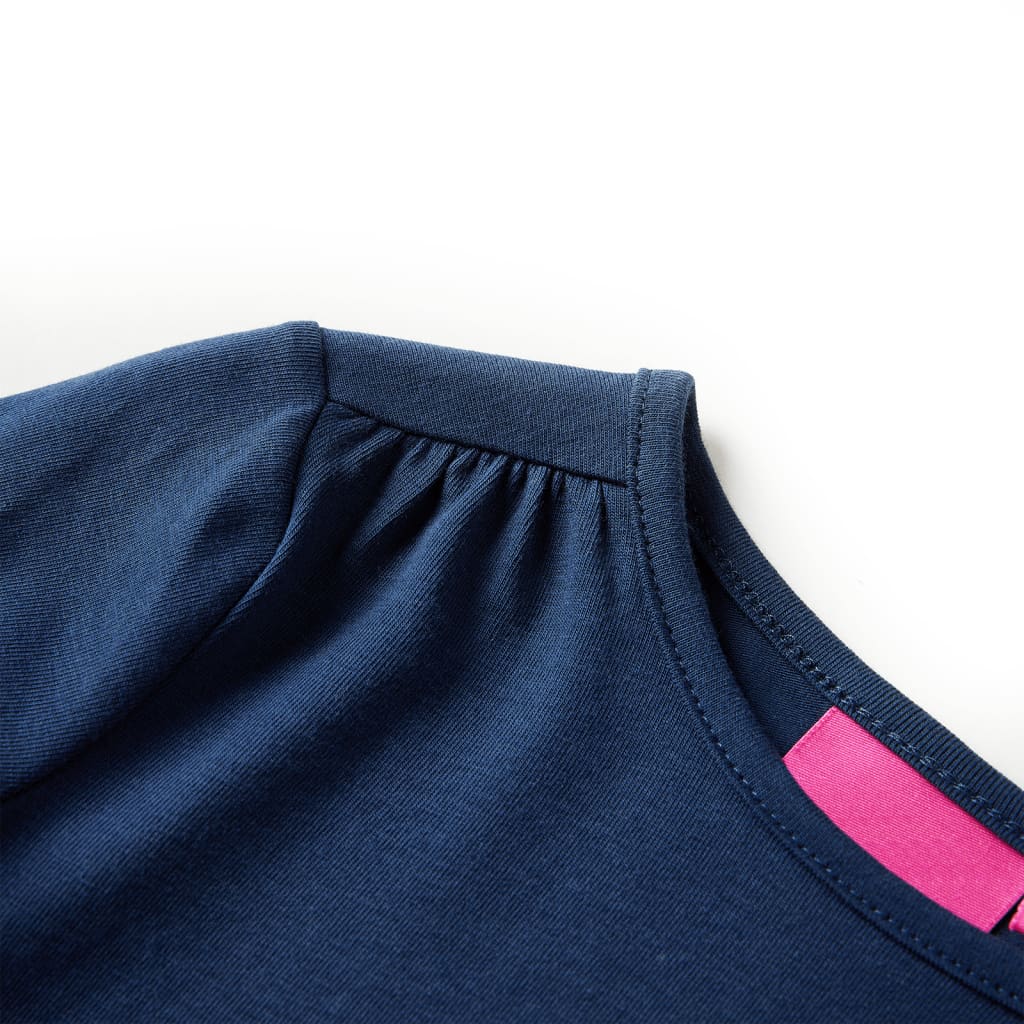 Kindershirt met lange mouwen 116 marineblauw is nu te koop bij PeponiXL, paradijselijk wonen!