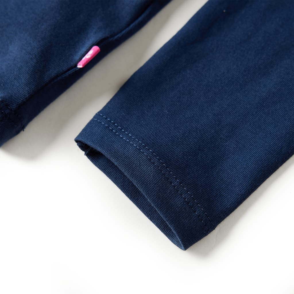 Kindershirt met lange mouwen 116 marineblauw is nu te koop bij PeponiXL, paradijselijk wonen!