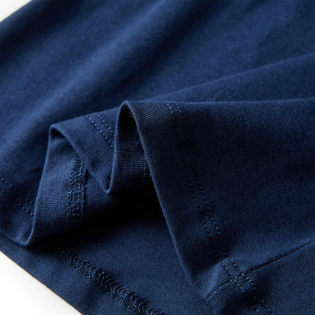 Kindershirt met lange mouwen 116 marineblauw is nu te koop bij PeponiXL, paradijselijk wonen!