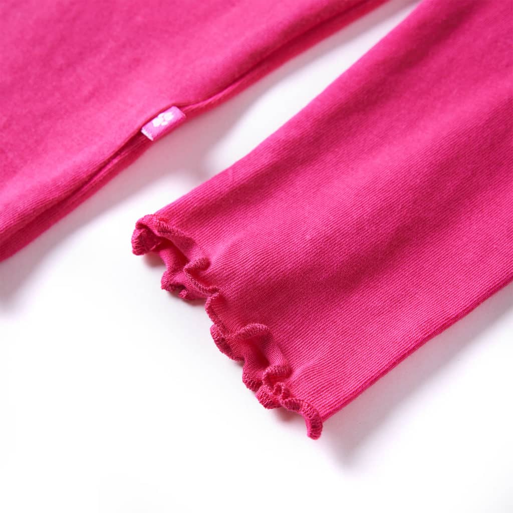 Kindershirt met lange mouwen 128 felroze is nu te koop bij PeponiXL, paradijselijk wonen!