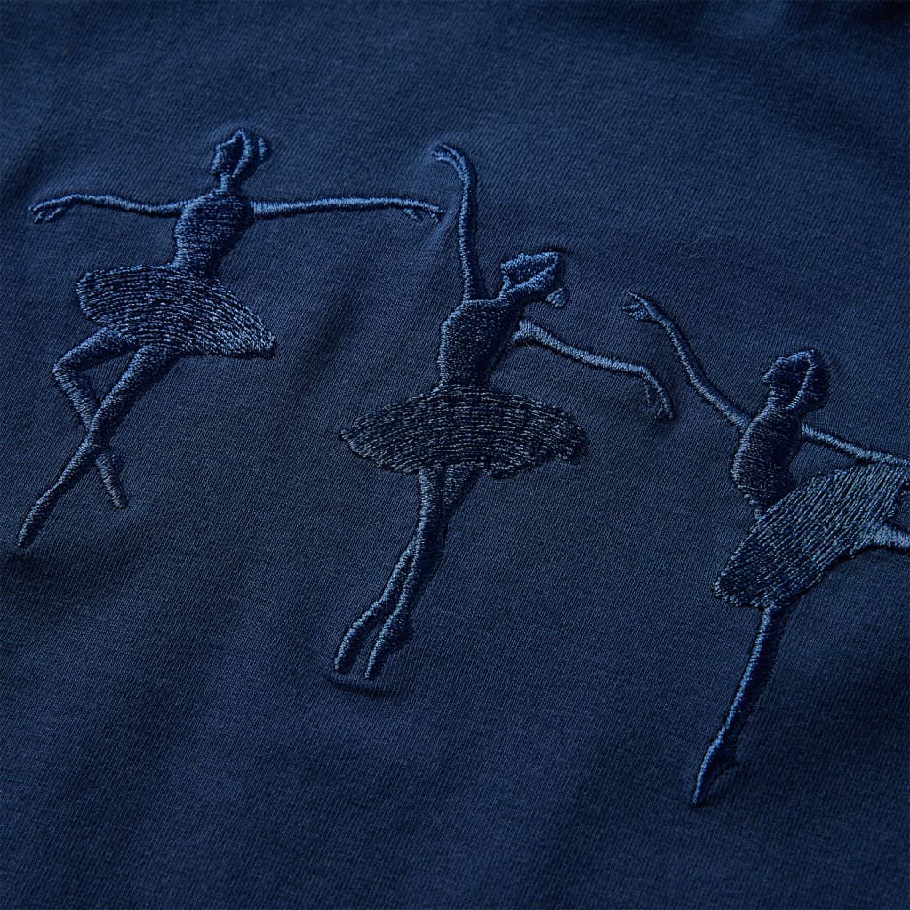 Kindershirt lange mouwen 128 marineblauw is nu te koop bij PeponiXL, paradijselijk wonen!