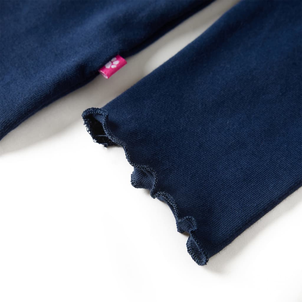 Kindershirt lange mouwen 128 marineblauw is nu te koop bij PeponiXL, paradijselijk wonen!