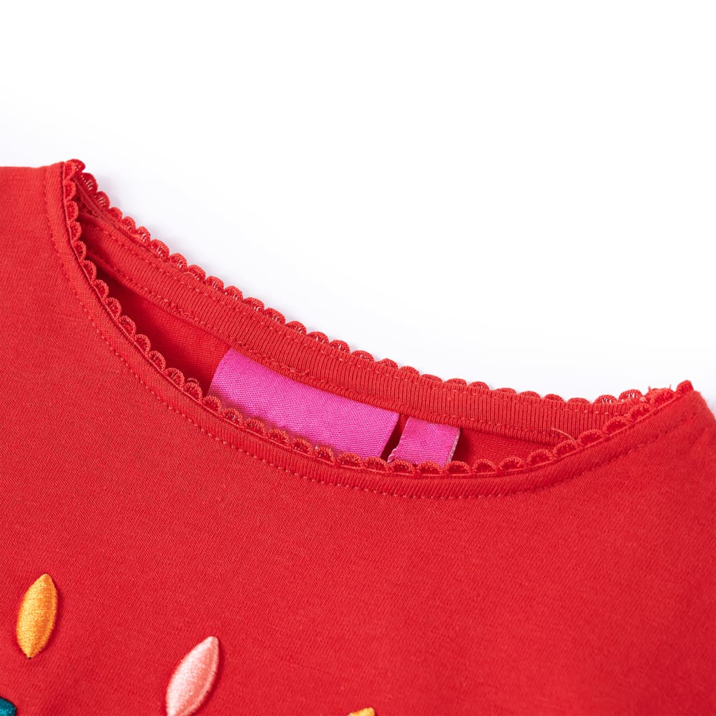 Kindershirt met lange mouwen 104 rood is nu te koop bij PeponiXL, paradijselijk wonen!