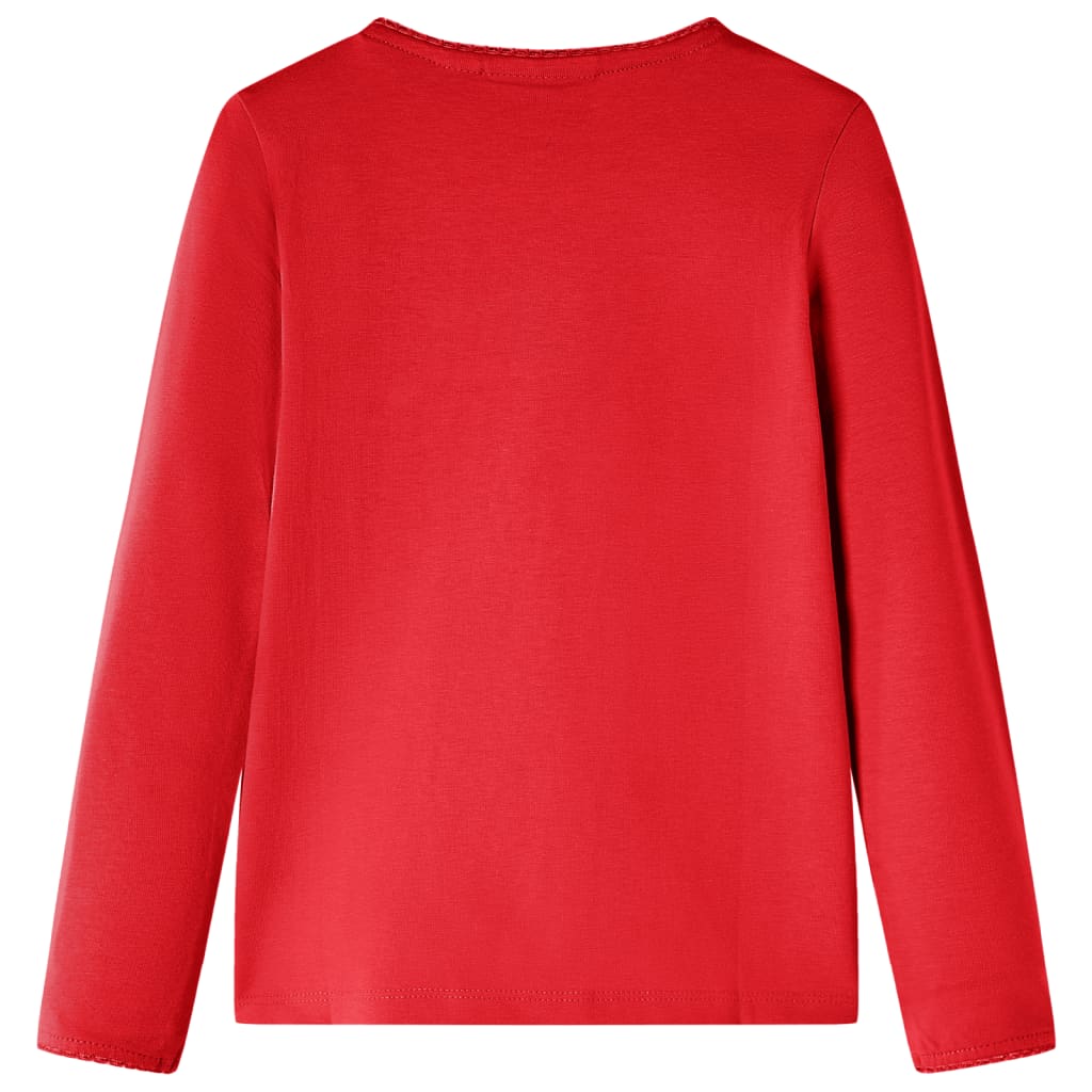 Kindershirt met lange mouwen 116 rood is nu te koop bij PeponiXL, paradijselijk wonen!