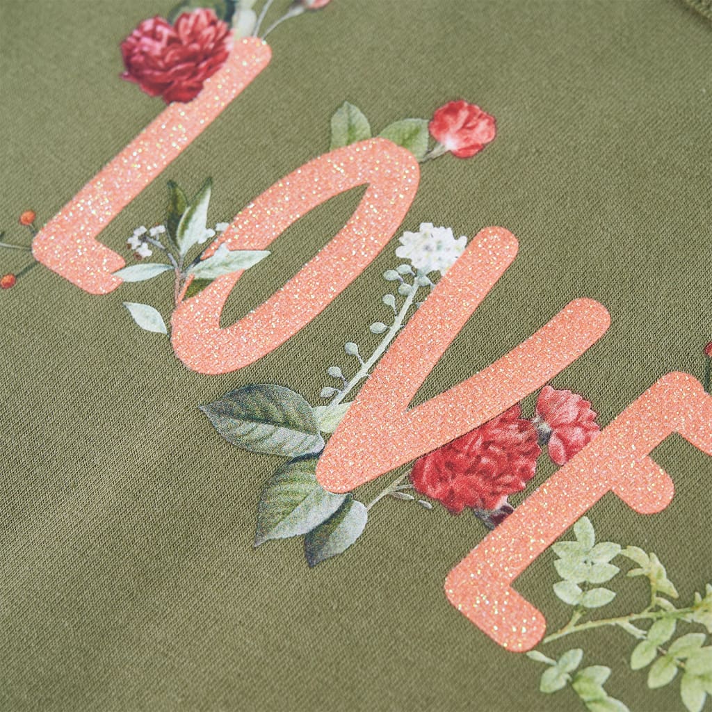 Kindershirt met lange mouwen 128 kakikleurig is nu te koop bij PeponiXL, paradijselijk wonen!