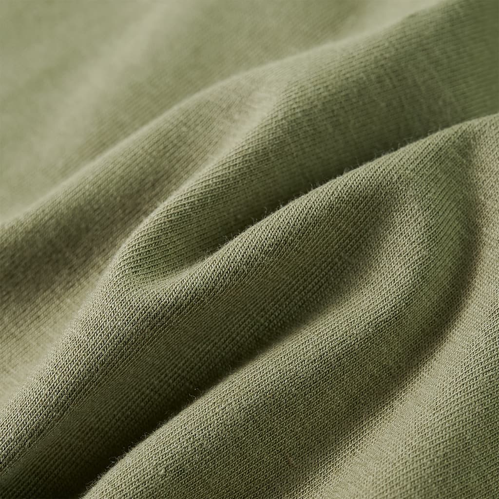 Kindershirt met lange mouwen 128 kakikleurig is nu te koop bij PeponiXL, paradijselijk wonen!