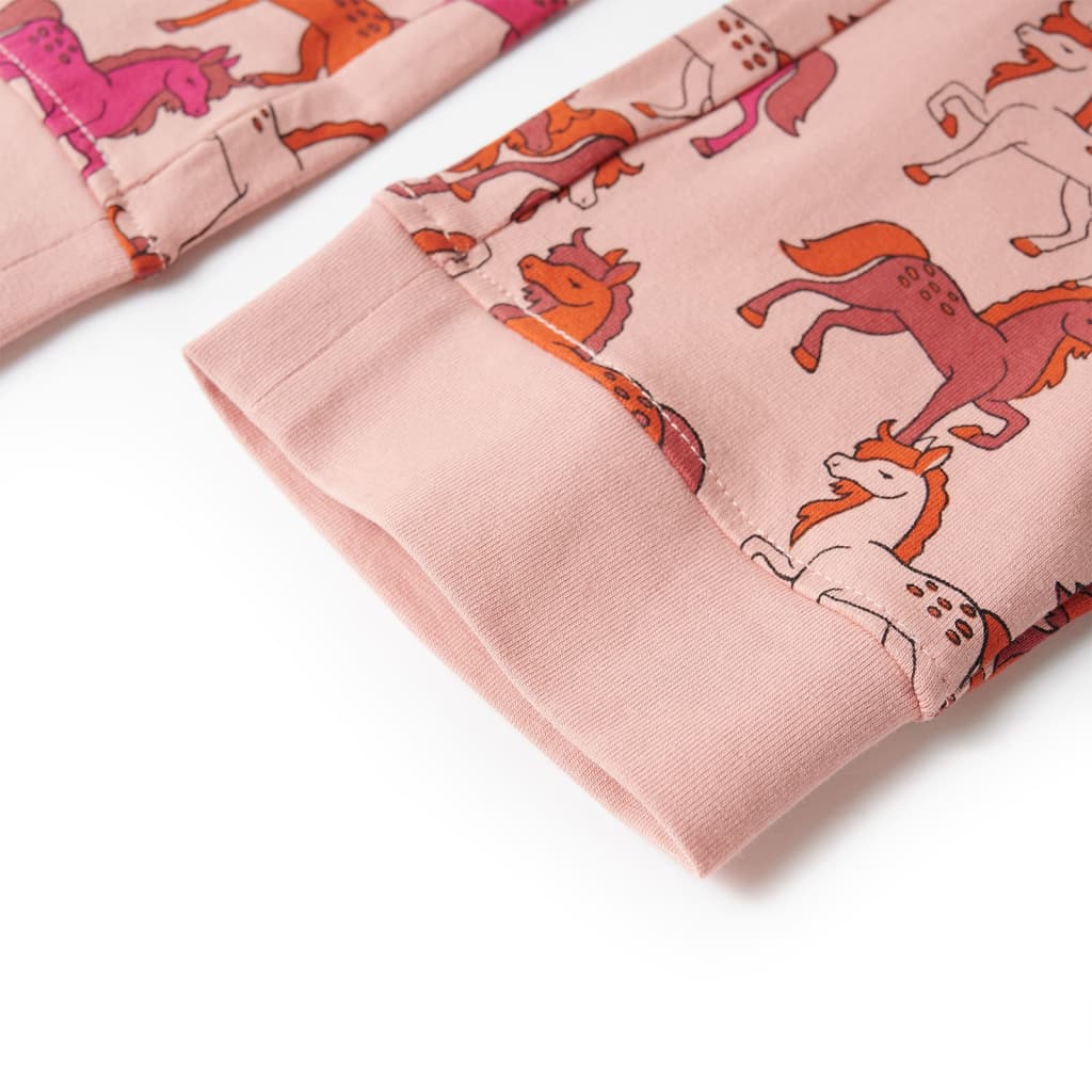 Kinderpyjama met lange mouwen 92 lichtroze is nu te koop bij PeponiXL, paradijselijk wonen!