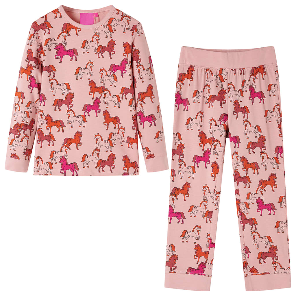Kinderpyjama met lange mouwen 104 lichtroze is nu te koop bij PeponiXL, paradijselijk wonen!