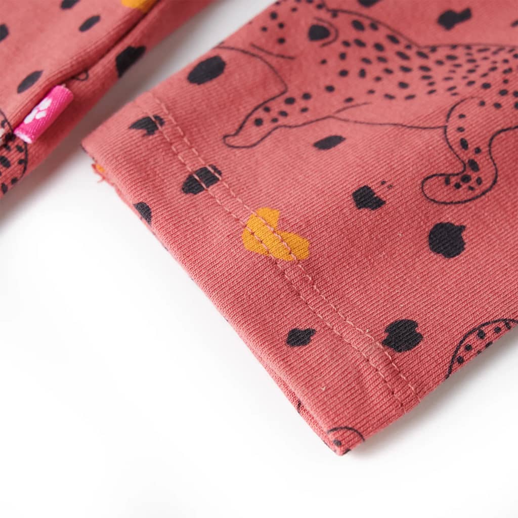 Kinderpyjama met lange mouwen 104 oudroze is nu te koop bij PeponiXL, paradijselijk wonen!