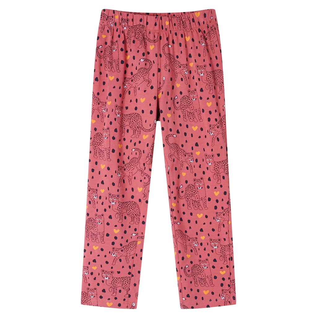 Kinderpyjama met lange mouwen 116 oudroze is nu te koop bij PeponiXL, paradijselijk wonen!