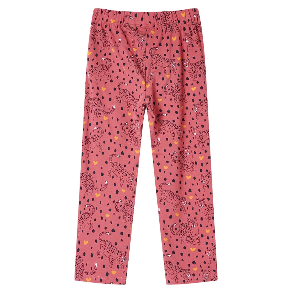 Kinderpyjama met lange mouwen 116 oudroze is nu te koop bij PeponiXL, paradijselijk wonen!