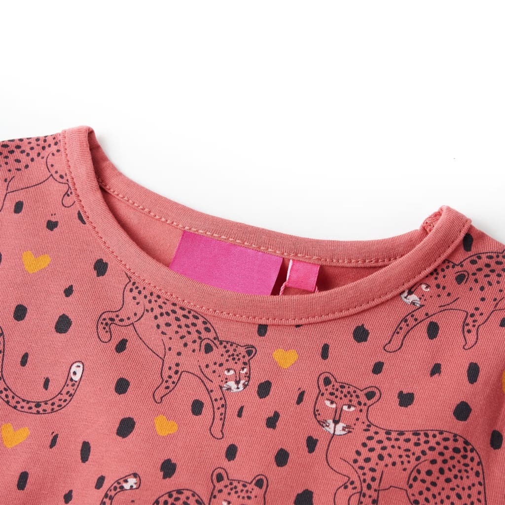 Kinderpyjama met lange mouwen 116 oudroze is nu te koop bij PeponiXL, paradijselijk wonen!
