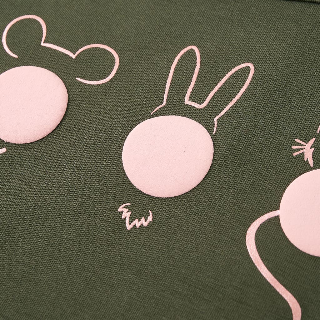 Kindershirt met lange mouwen 128 kakikleurig is nu te koop bij PeponiXL, paradijselijk wonen!