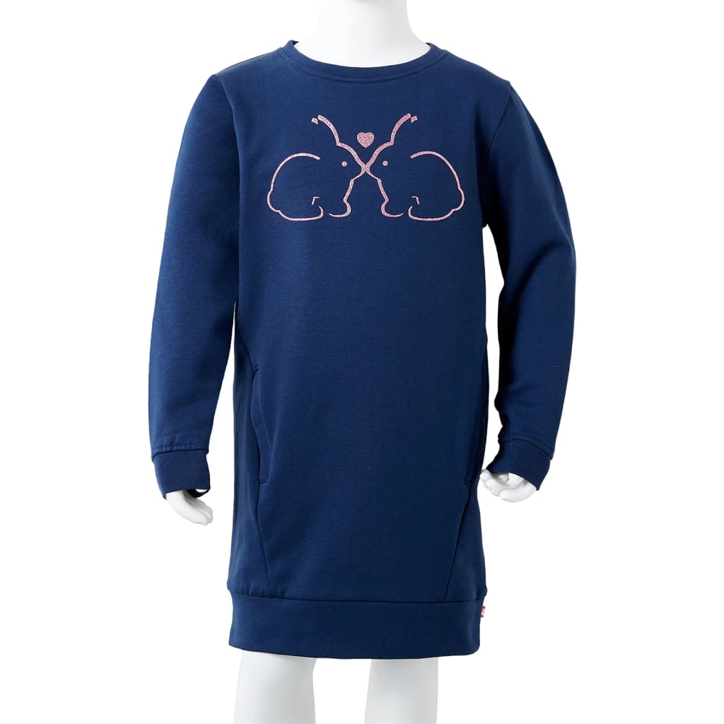 Kinderjurk 116 marineblauw is nu te koop bij PeponiXL, paradijselijk wonen!