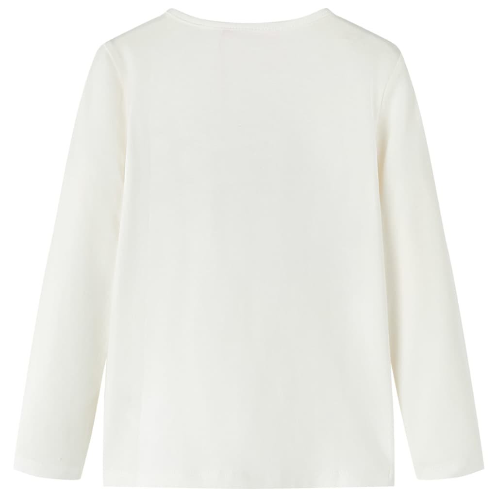 Kindershirt met lange mouwen 104 ecru is nu te koop bij PeponiXL, paradijselijk wonen!
