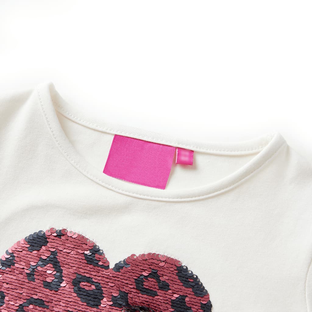 Kindershirt met lange mouwen 104 ecru is nu te koop bij PeponiXL, paradijselijk wonen!
