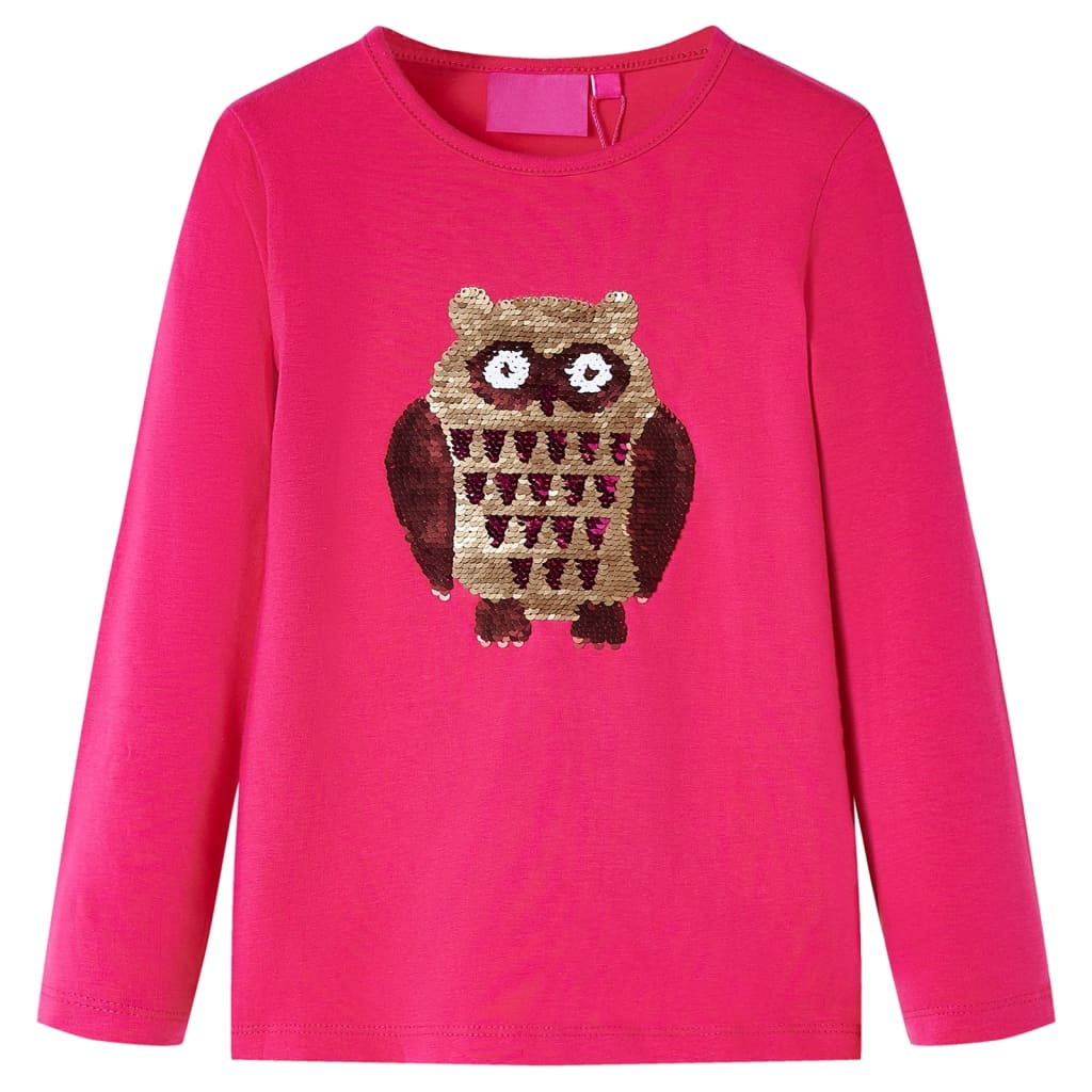 Kindershirt met lange mouwen 116 felroze is nu te koop bij PeponiXL, paradijselijk wonen!