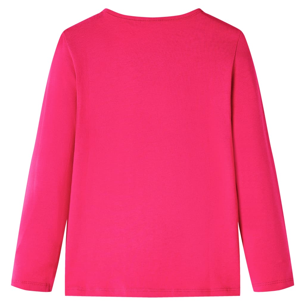 Kindershirt met lange mouwen 116 felroze is nu te koop bij PeponiXL, paradijselijk wonen!