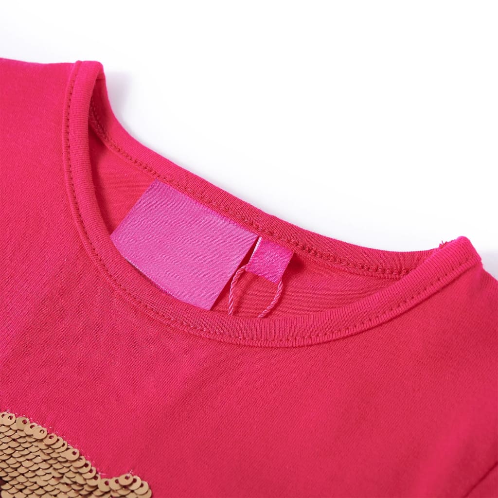 Kindershirt met lange mouwen 116 felroze is nu te koop bij PeponiXL, paradijselijk wonen!