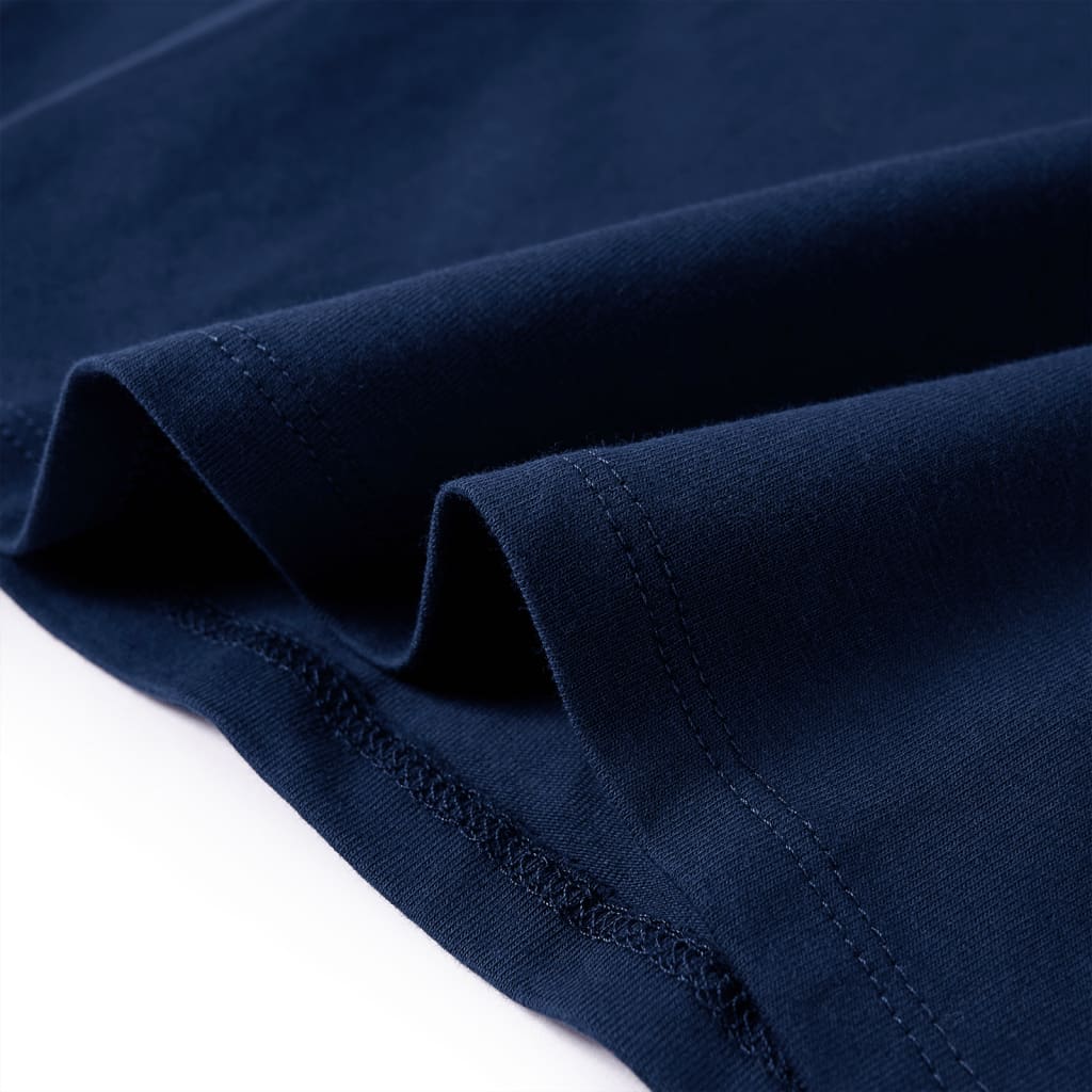 Kindershirt met lange mouwen 104 marineblauw is nu te koop bij PeponiXL, paradijselijk wonen!