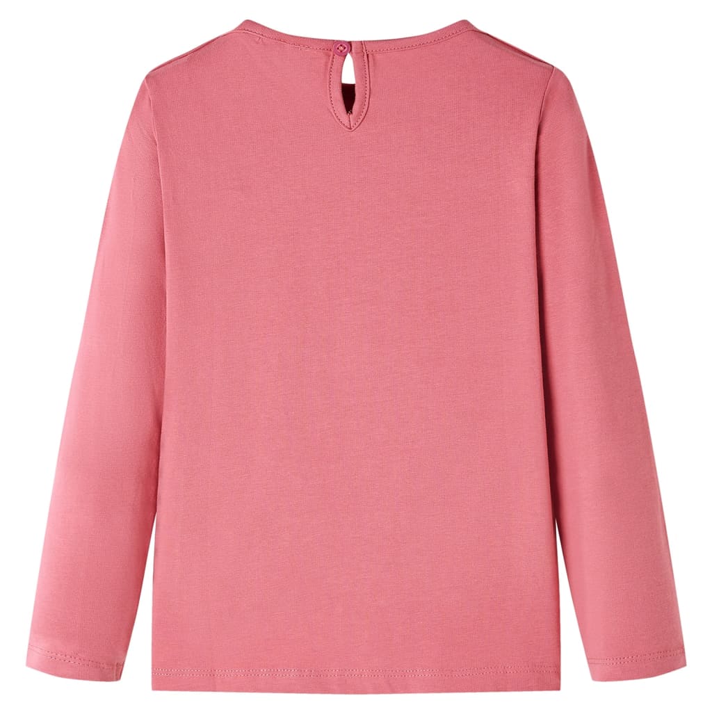 Kindershirt met lange mouwen 116 oudroze is nu te koop bij PeponiXL, paradijselijk wonen!