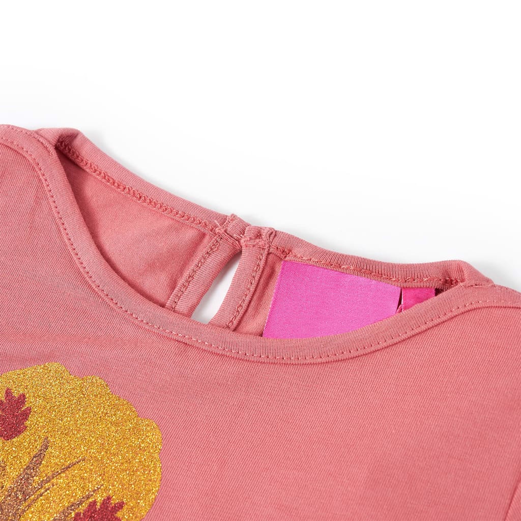 Kindershirt met lange mouwen 116 oudroze is nu te koop bij PeponiXL, paradijselijk wonen!