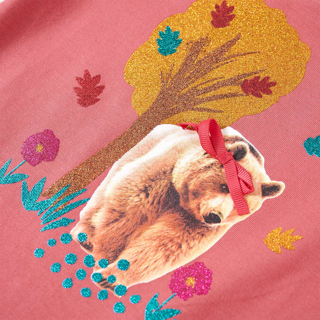 Kindershirt met lange mouwen 116 oudroze is nu te koop bij PeponiXL, paradijselijk wonen!