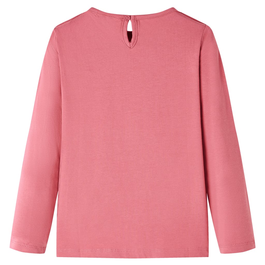 Kindershirt met lange mouwen 128 oudroze is nu te koop bij PeponiXL, paradijselijk wonen!