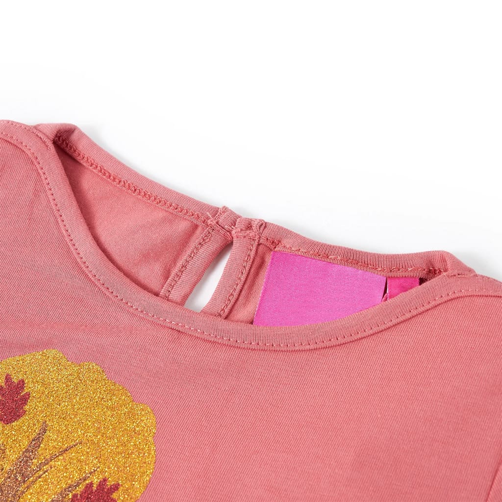 Kindershirt met lange mouwen 128 oudroze is nu te koop bij PeponiXL, paradijselijk wonen!