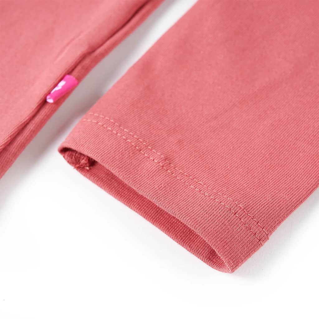 Kindershirt met lange mouwen 128 oudroze is nu te koop bij PeponiXL, paradijselijk wonen!