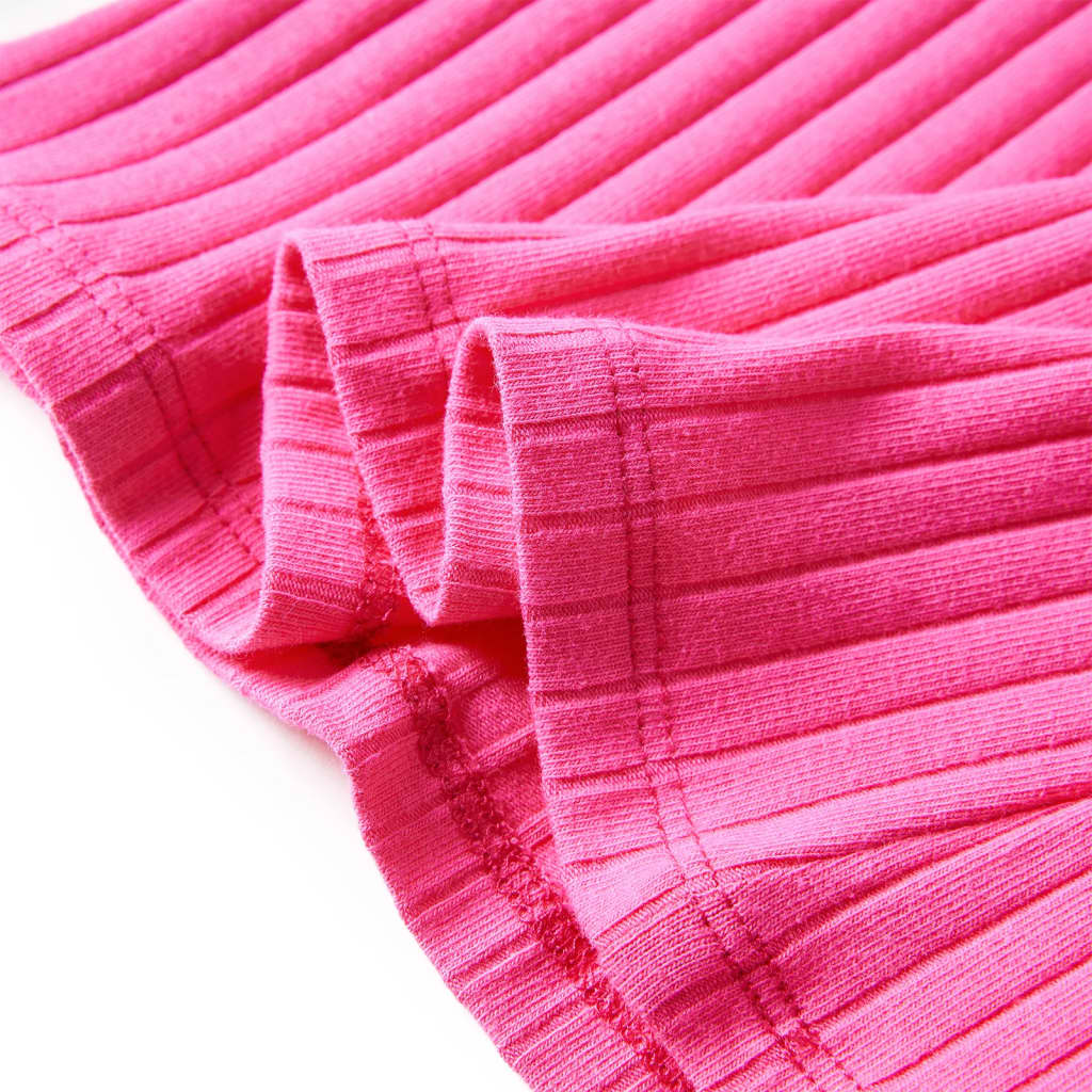 Kindershirt met lange mouwen geribd 116 felroze is nu te koop bij PeponiXL, paradijselijk wonen!