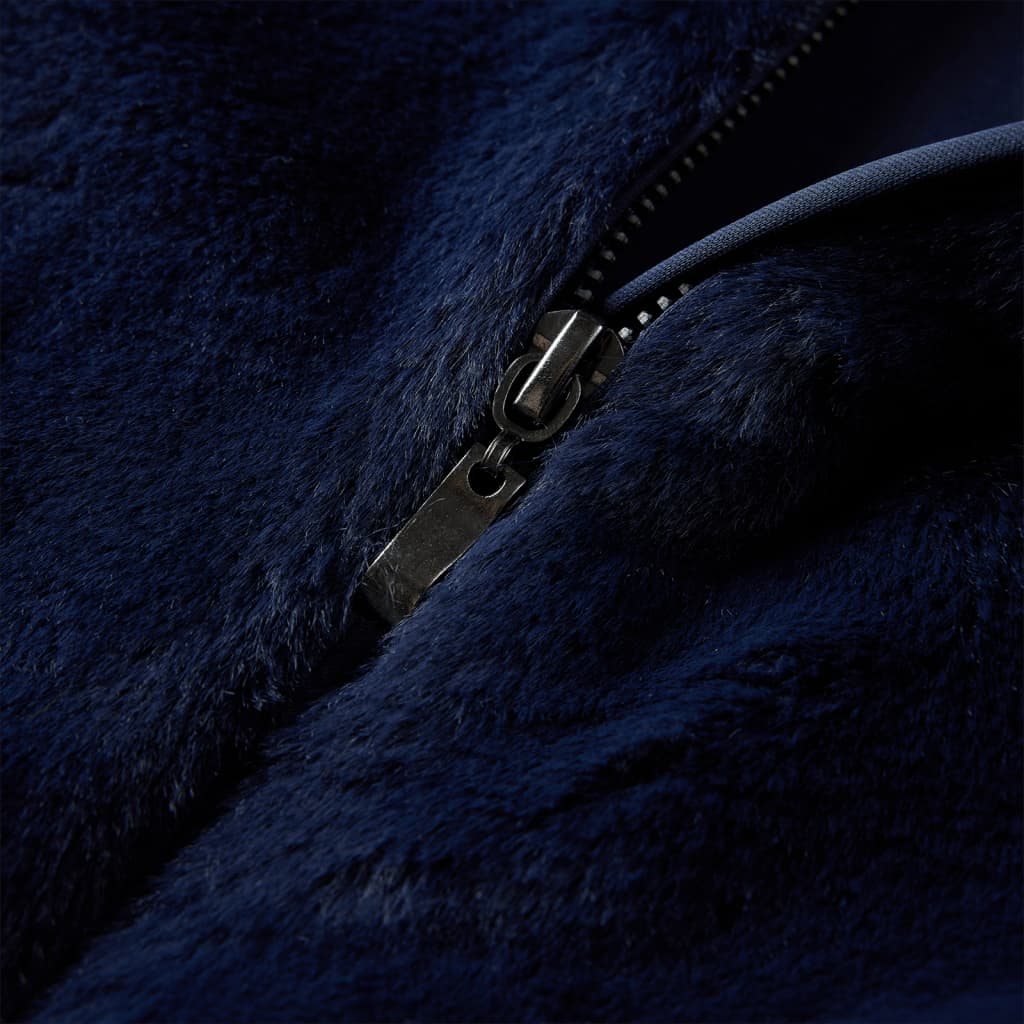 Kinderjas 92 kunstvacht marinekleur is nu te koop bij PeponiXL, paradijselijk wonen!