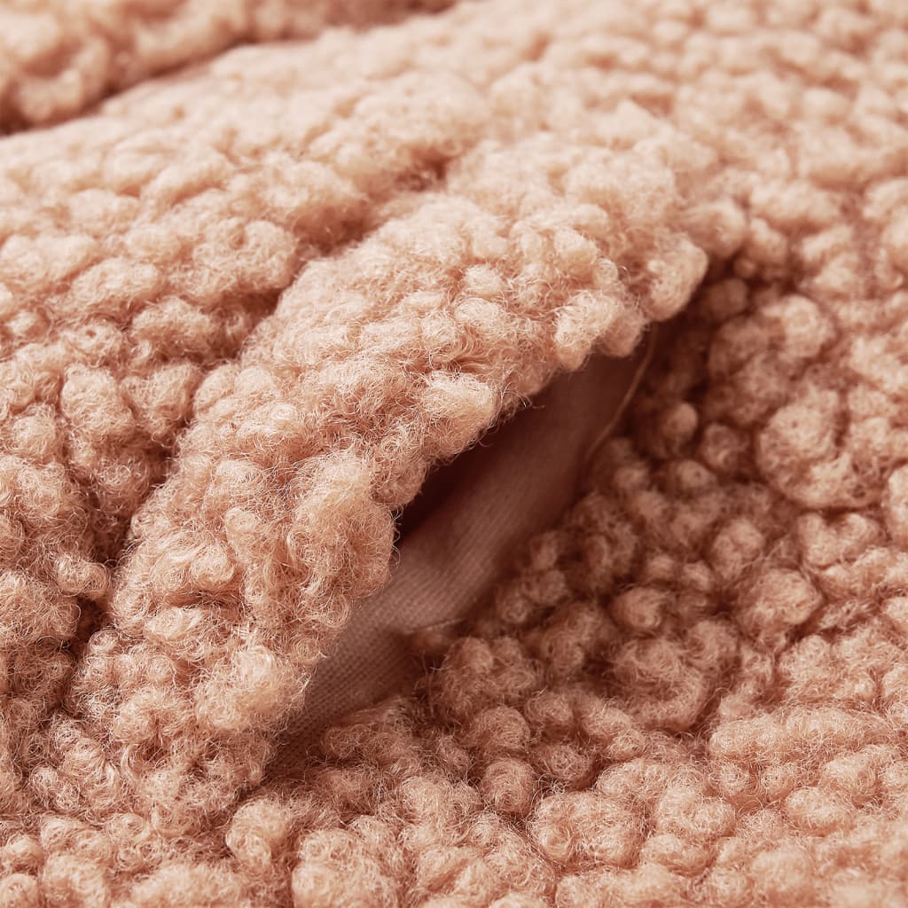 Kinderjas met capuchon 92 Teddy kunstvacht lichtcognackleurig is nu te koop bij PeponiXL, paradijselijk wonen!