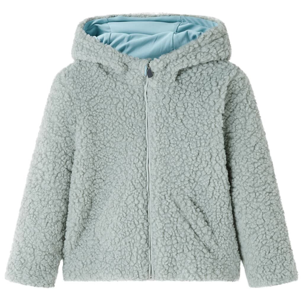 Kinderjas met capuchon teddy 92 kunstvacht mintgroen is nu te koop bij PeponiXL, paradijselijk wonen!