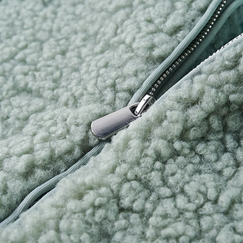 Kinderjas met capuchon teddy 128 kunstvacht mintgroen is nu te koop bij PeponiXL, paradijselijk wonen!