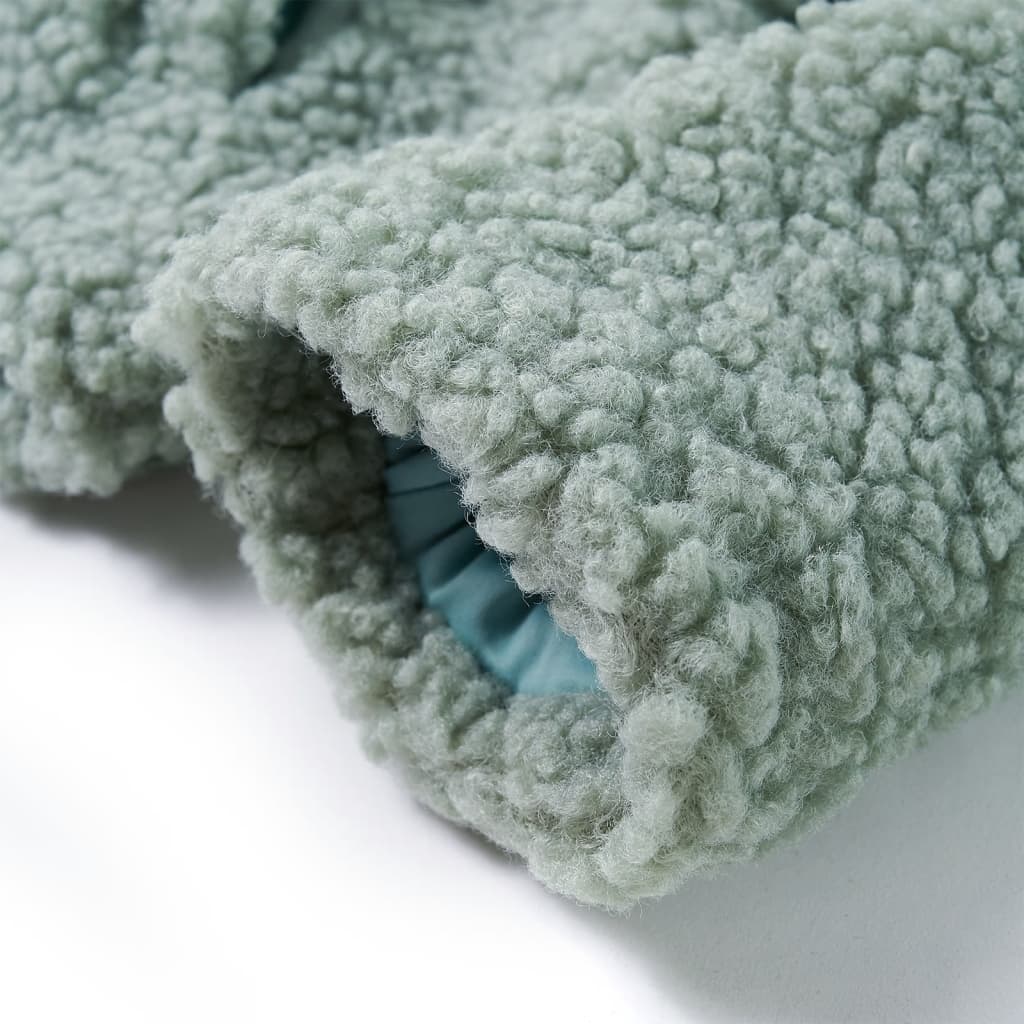 Kinderjas met capuchon teddy 128 kunstvacht mintgroen is nu te koop bij PeponiXL, paradijselijk wonen!