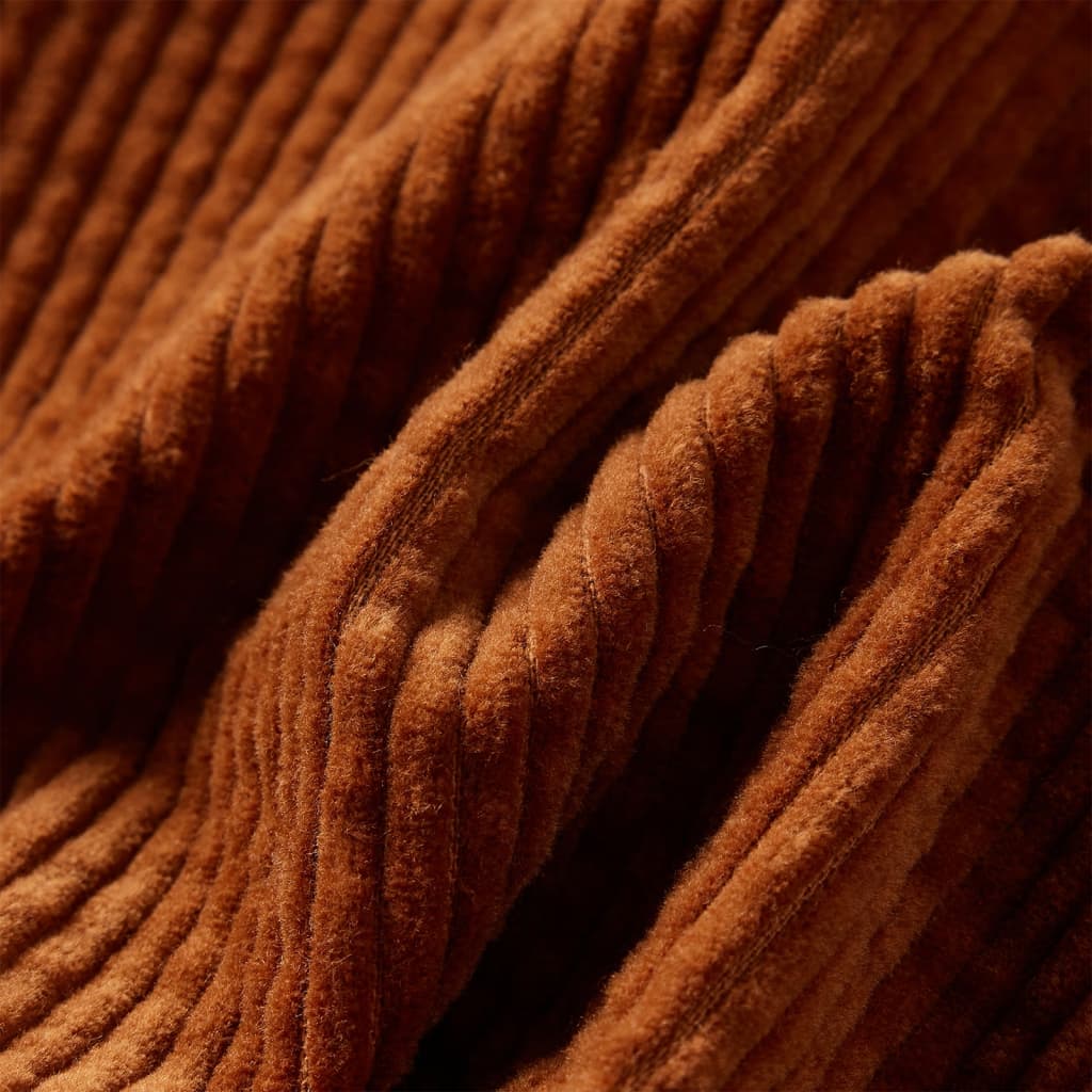 Kinderrok met zakken ribfluweel 92 cognackleurig is nu te koop bij PeponiXL, paradijselijk wonen!