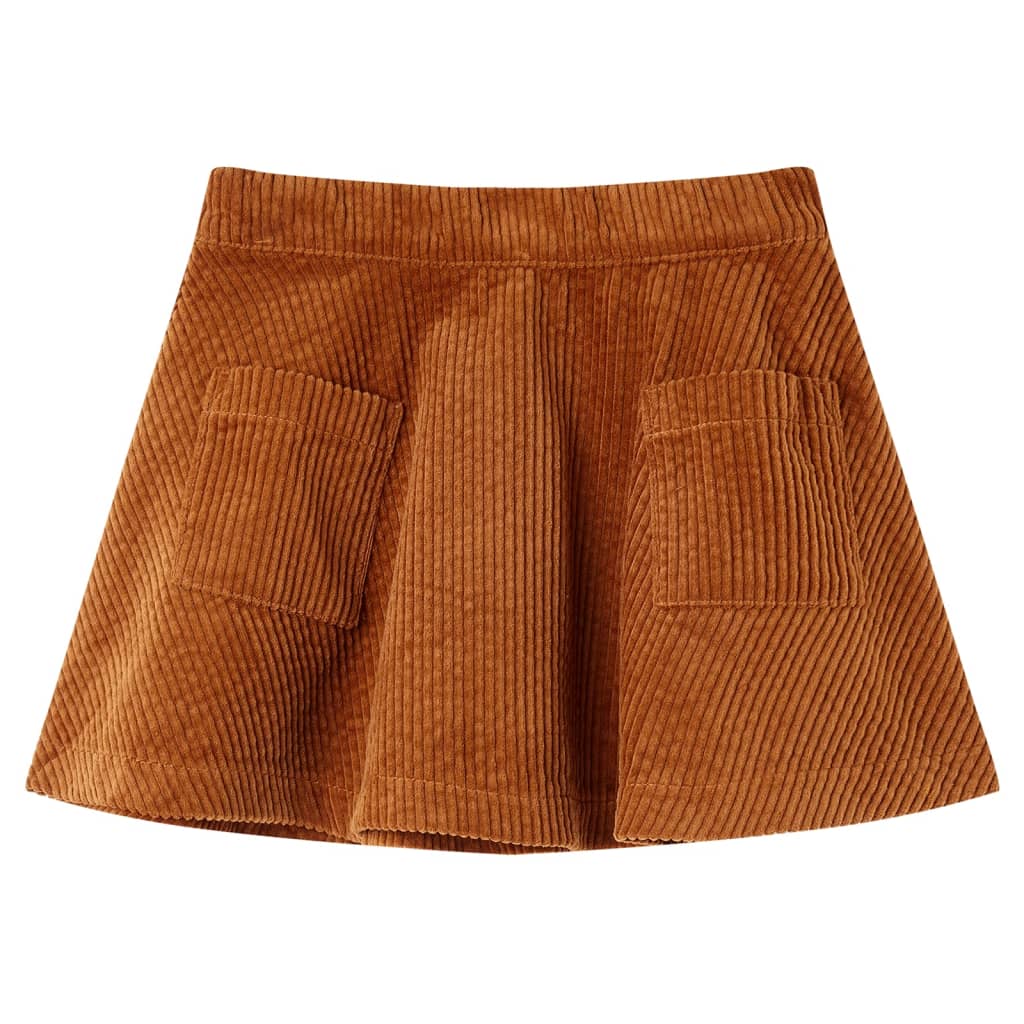 Kinderrok met zakken ribfluweel 104 cognackleurig is nu te koop bij PeponiXL, paradijselijk wonen!