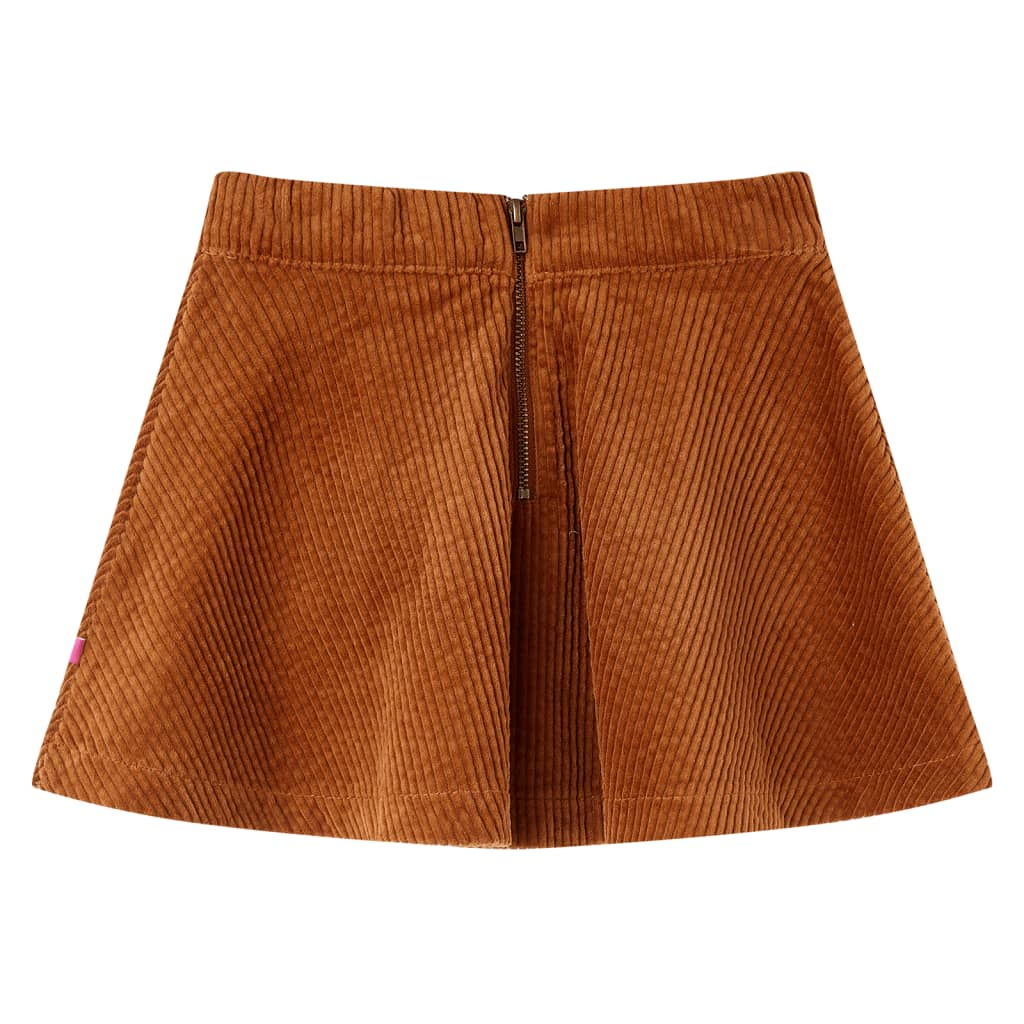 Kinderrok met zakken ribfluweel 116 cognackleurig is nu te koop bij PeponiXL, paradijselijk wonen!