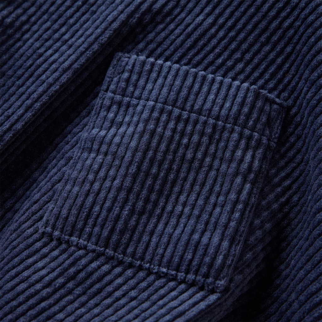 Kinderrok met zakken ribfluweel 104 marineblauw is nu te koop bij PeponiXL, paradijselijk wonen!
