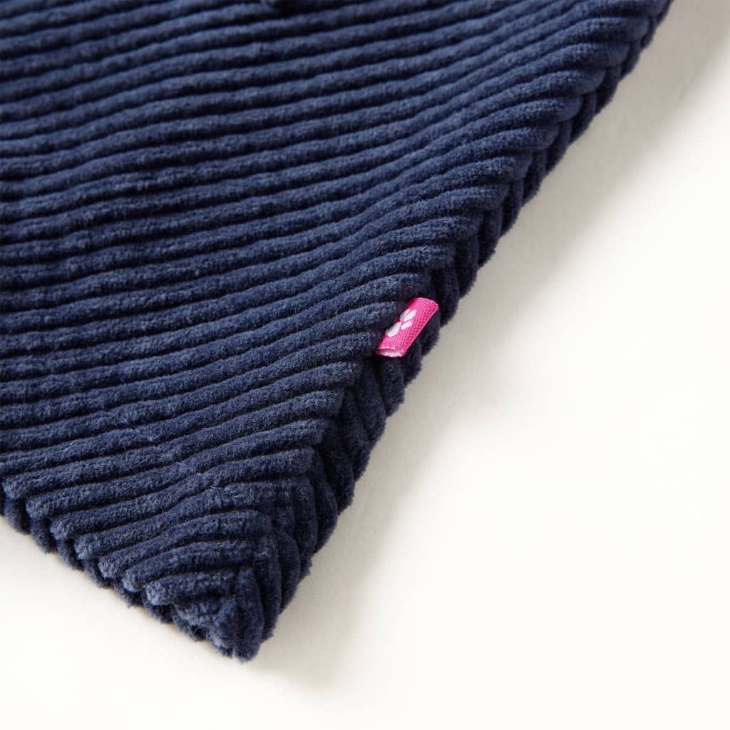 Kinderrok met zakken ribfluweel 104 marineblauw is nu te koop bij PeponiXL, paradijselijk wonen!